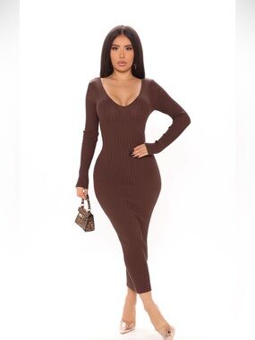 Fashion Nova Midi Dress (2) NWOT